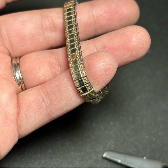 Vintage Elgin Womens Windup Wrist Watch 10k R.G.P Bezel For Parts Or Repair - Picture 4 of 6